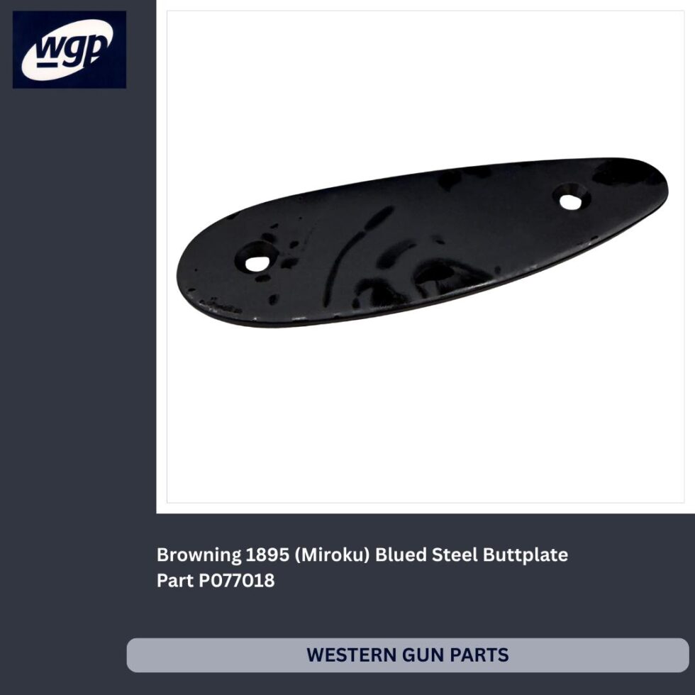 Browning 1895 (Miroku) Blued Steel Buttplate