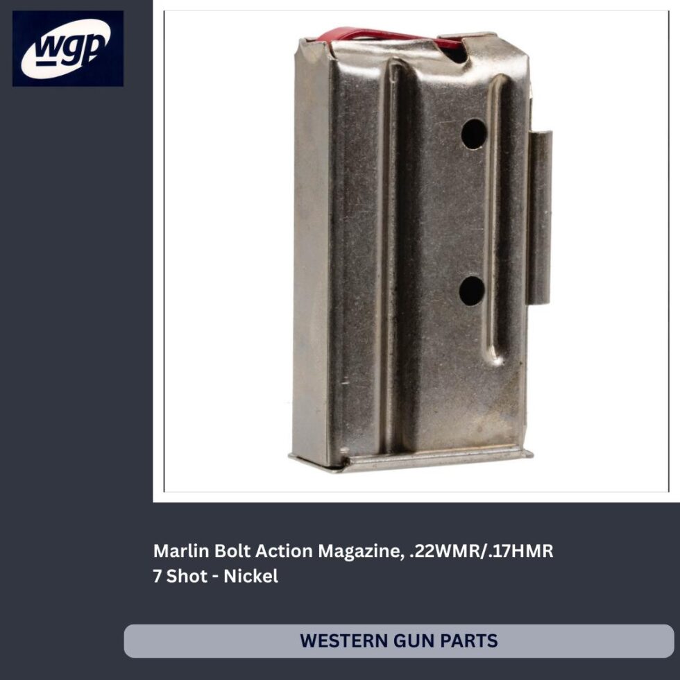 Marlin Bolt Action Rifle Magazine - 22WMR and 17HMR, Nickel 7 Shot