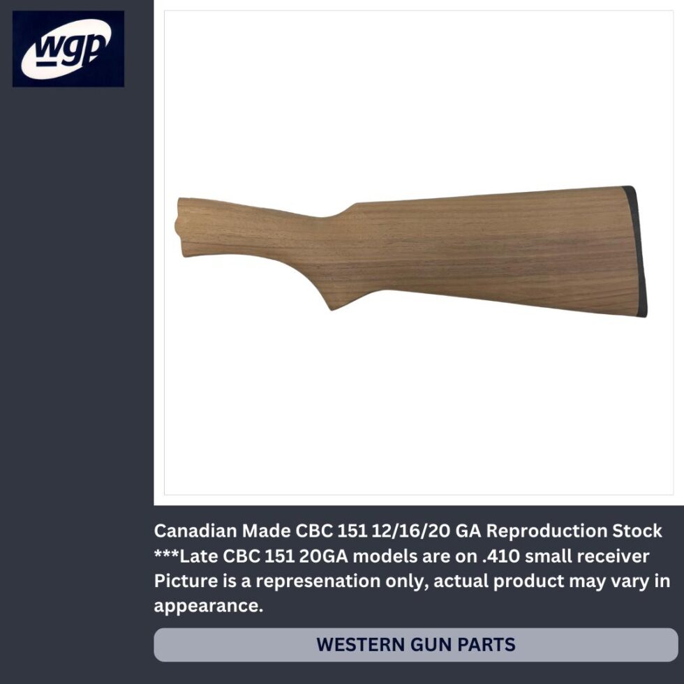 CBC Model 151 Single Shot Shotgun Stock - Canadian Made Reproduction