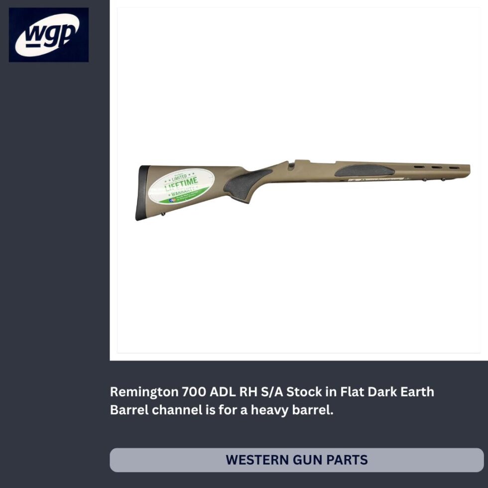 Remington 700 ADL Stock, Short Action, Right Hand, Flat Dark Earth, Heavy Barrel